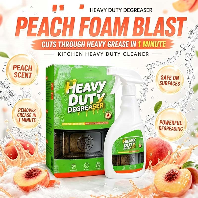 🧽 Heavy-Duty Degreaser Spray – Kitchen Grease Remover for Range Hoods & Filters