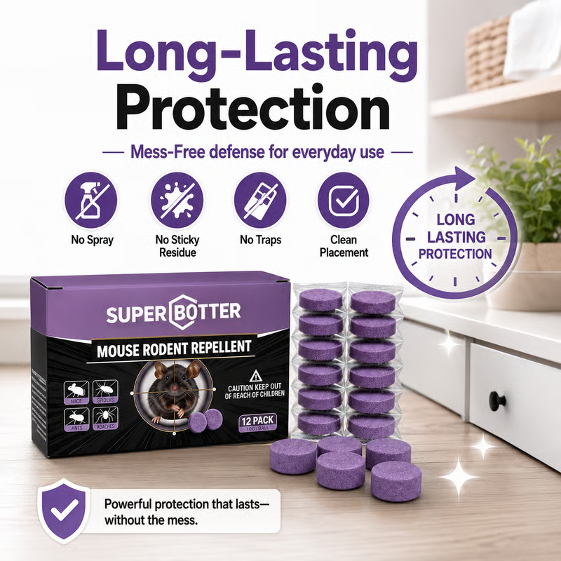 🐭 12-Pack Rodent Repellent Balls – Natural Pest Control for Home, Garage & Garden