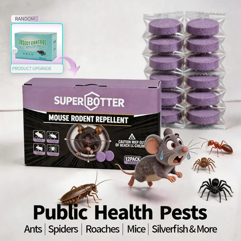 🐭 12-Pack Rodent Repellent Balls – Natural Pest Control for Home, Garage & Garden