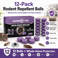 🐭 12-Pack Rodent Repellent Balls – Natural Pest Control for Home, Garage & Garden