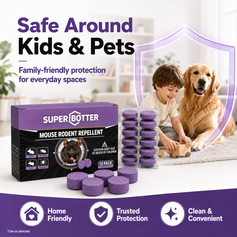 🐭 12-Pack Rodent Repellent Balls – Natural Pest Control for Home, Garage & Garden