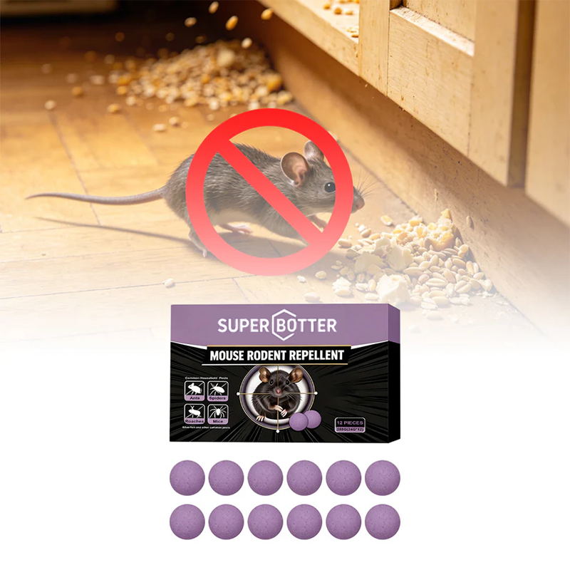 🐭 12-Pack Rodent Repellent Balls – Natural Pest Control for Home, Garage & Garden